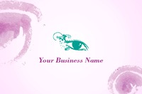 Salon Business Card  by Templatecloud 
