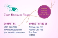 Salon Business Card  by Templatecloud
