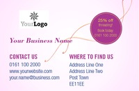Salon Business Card  by Templatecloud