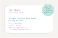 Beauty Salon Business Card  by Templatecloud 