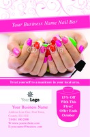 Salon Business Card  by Templatecloud 