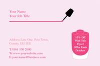 Salon Business Card  by Templatecloud