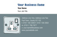 Electrician Business Card  by Templatecloud 
