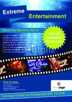 Entertainer A4 Flyers by Templatecloud 