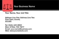 Solicitors Business Card  by Templatecloud 