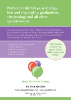 Balloon Modellers A6 Flyers by Templatecloud