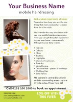 Beauty Salon A6 Flyers by Templatecloud 