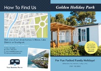 Camping A4 Folded Leaflets by Templatecloud 