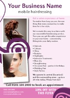 Beauty Salon A6 Flyers by Templatecloud 