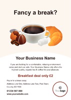 Cafe A5 Flyers by Templatecloud 