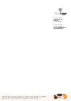 Cafe A4 Stationery by Templatecloud 