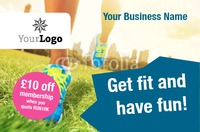 Gym Business Card  by Templatecloud 