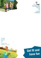 Gym A4 Stationery by Templatecloud 