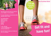 Gym A4 Folded Leaflets by Templatecloud 
