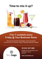 Bar A6 Flyers by Templatecloud 