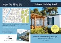 Camping A4 Folded Leaflets by Templatecloud 