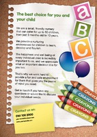 Nursery A5 Flyers by Templatecloud