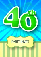 Birthday Party A6 Flyers by Templatecloud 