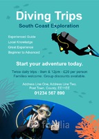 Boat Trip A6 Flyers by Templatecloud 