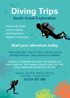 Boat Trip A6 Flyers by Templatecloud 