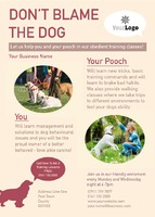 Dog Care A6 Flyers by Templatecloud 