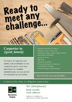 Carpenters A6 Leaflets by Templatecloud 