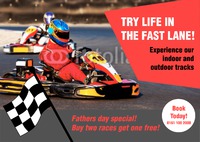 Go Karting A4 Flyers by Templatecloud 