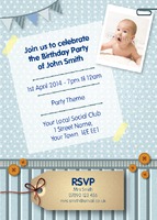 Birthday Party A6 Invitations by Templatecloud