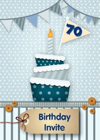 Birthday Party A6 Invitations by Templatecloud 