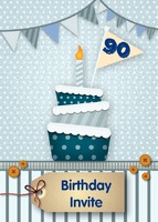 Birthday Party A6 Invitations by Templatecloud 