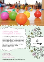 Nursery A5 Flyers by Templatecloud