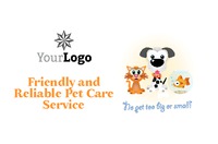 Pet Care Business Card  by Templatecloud 