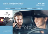 Taxi A5 Flyers by Templatecloud