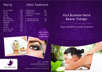 Massage A4 Folded Leaflets by Templatecloud 