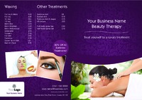 Massage A4 Folded Leaflets by Templatecloud 
