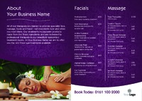 Massage A4 Folded Leaflets by Templatecloud