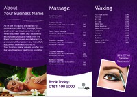 Massage A4 Folded Leaflets by Templatecloud