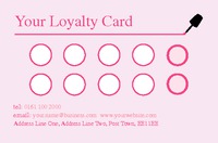 Salon Business Card  by Templatecloud 