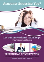 Accountants A6 Leaflets by Templatecloud 