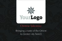 Takeaway Business Card  by Templatecloud