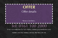 Takeaway Business Card  by Templatecloud 