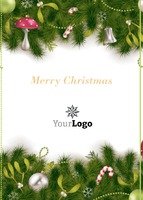 Edit & Go: Regular (Folds to A6) Christmas Cards by Templatecloud 