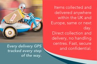 Courier Business Card  by Templatecloud