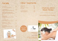 Massage A4 Folded Leaflets by Templatecloud 