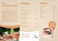 Massage A4 Folded Leaflets by Templatecloud