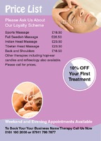 Beauty Salon A6 Leaflets by Templatecloud