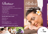 Beauty Salon A4 Folded Leaflets by Templatecloud 