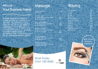Massage A4 Folded Leaflets by Templatecloud