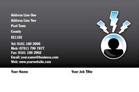 Electrician Business Card  by Templatecloud 