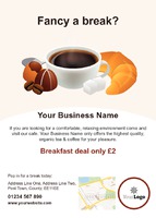 Cafe A6 Flyers by Templatecloud 